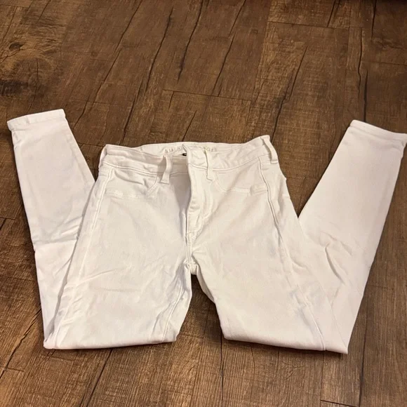 American Eagle Outfitters Women's White Skinny Jeans - Picture 2 of 5